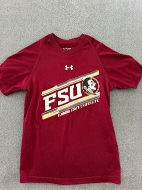 Under Armour Garnet Florida State University FSU Logo Tee